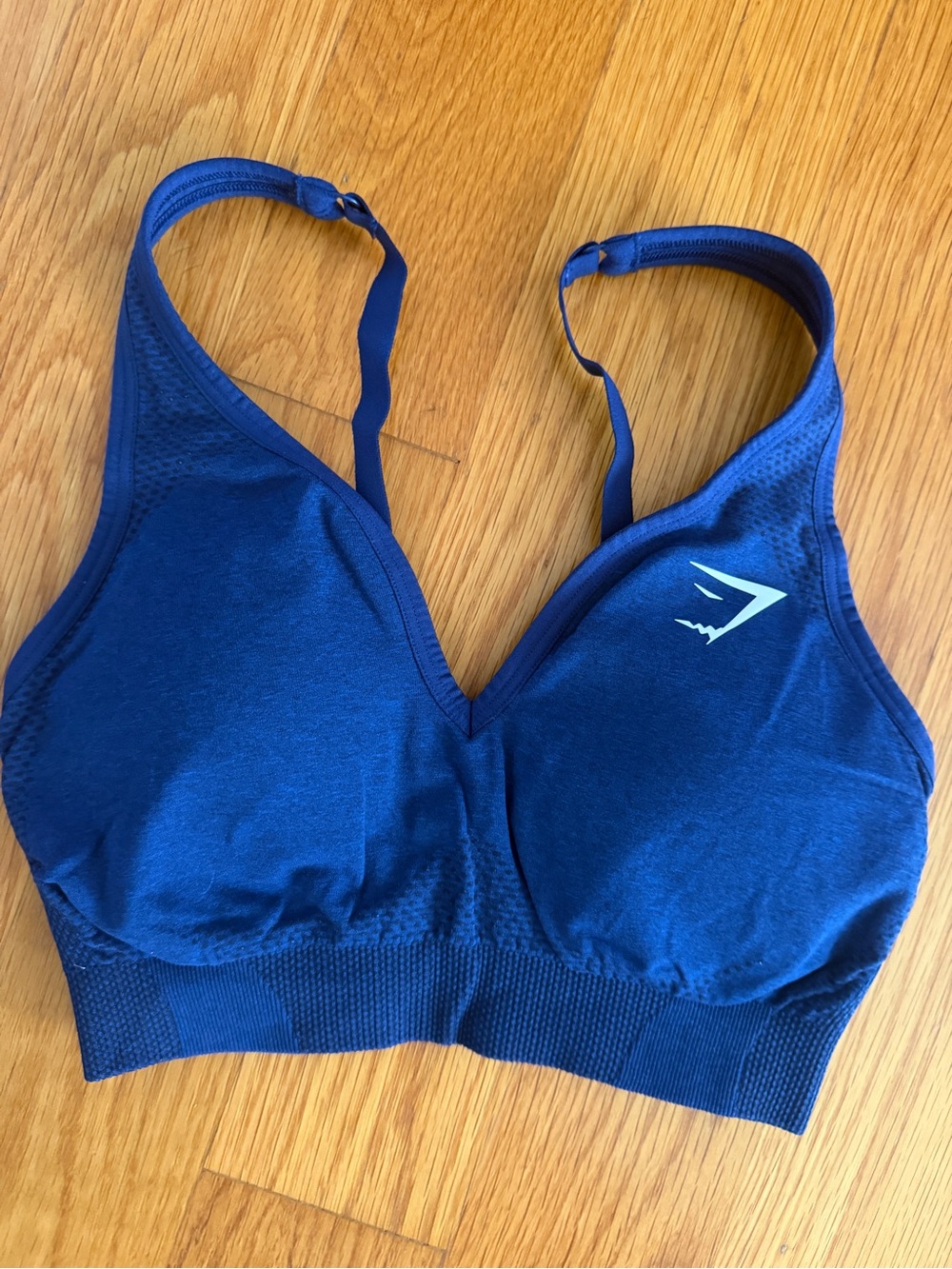 Gymshark Deep Blue Seamless Padded Sports Bra Size Small New in Bag